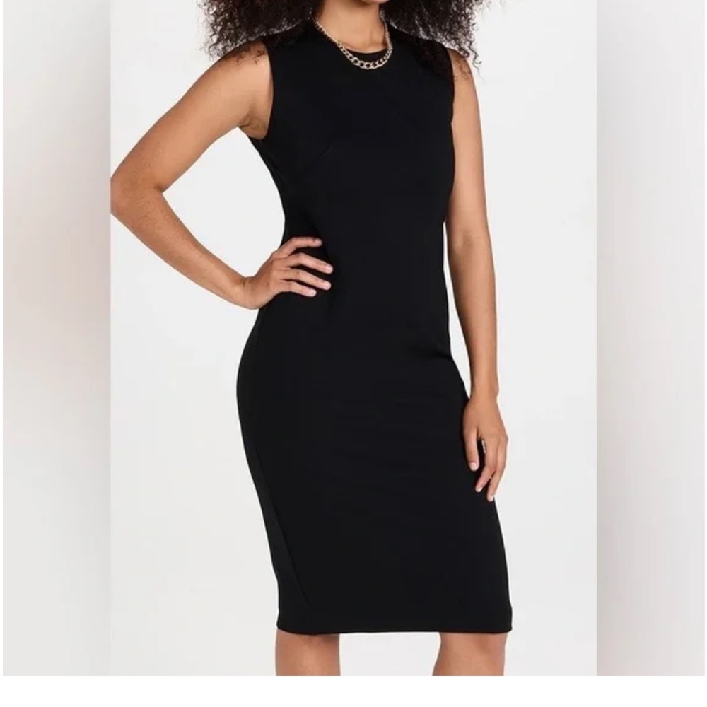 Spanx XL Dress Perfect Fitted Dress in Classic Black Sleeveless Sheath NWT
